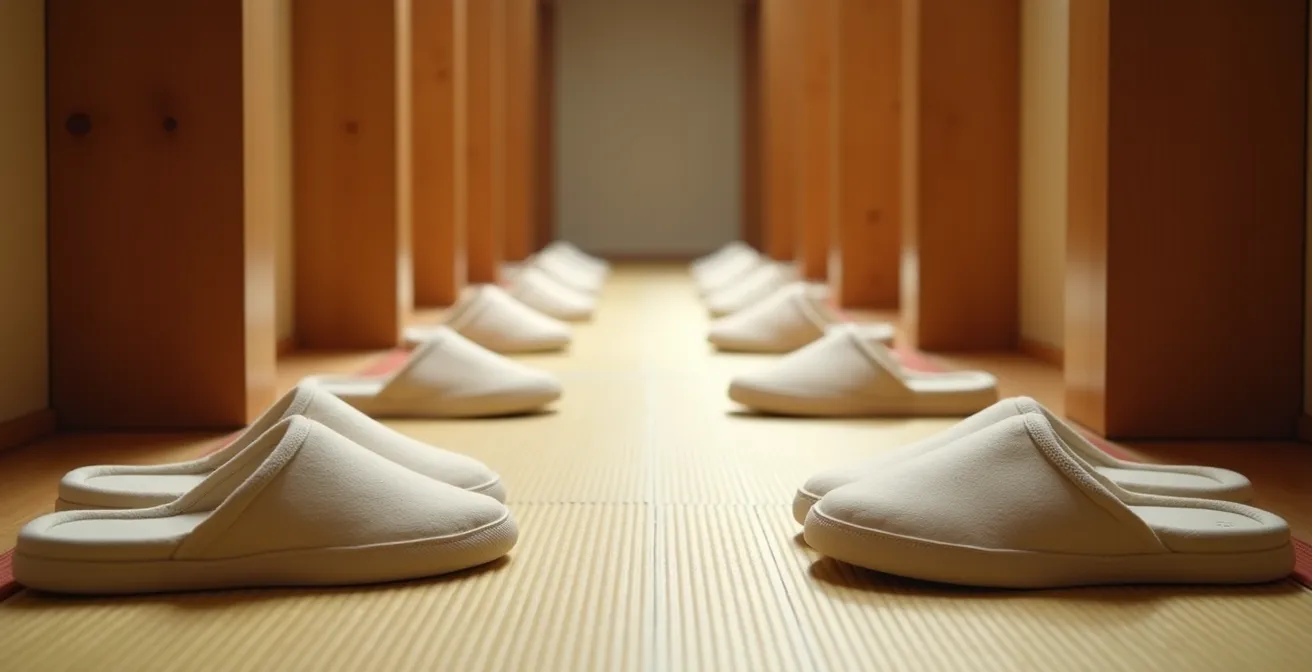 Minimalist hotel corridor showcasing subtle hospitality details